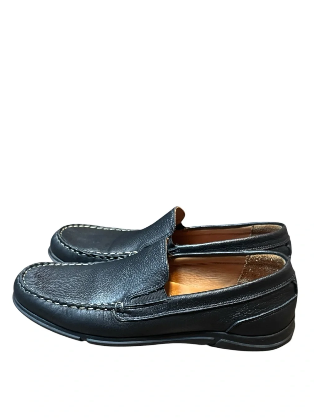 Allen Edmonds Miles Venetian Black Leather Slip-On Loafers Mens Size 9B